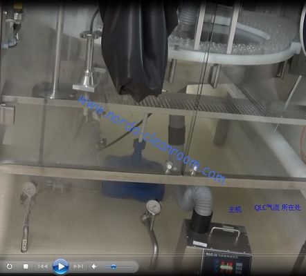 DI Water Fogger as Airflow Test Fogger and Smoke Machine with Flow viewer testing in Cleanroom QLC Series